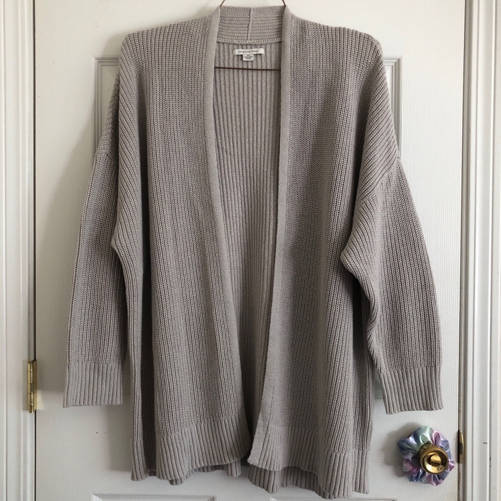 American Eagle gray cardigan size large